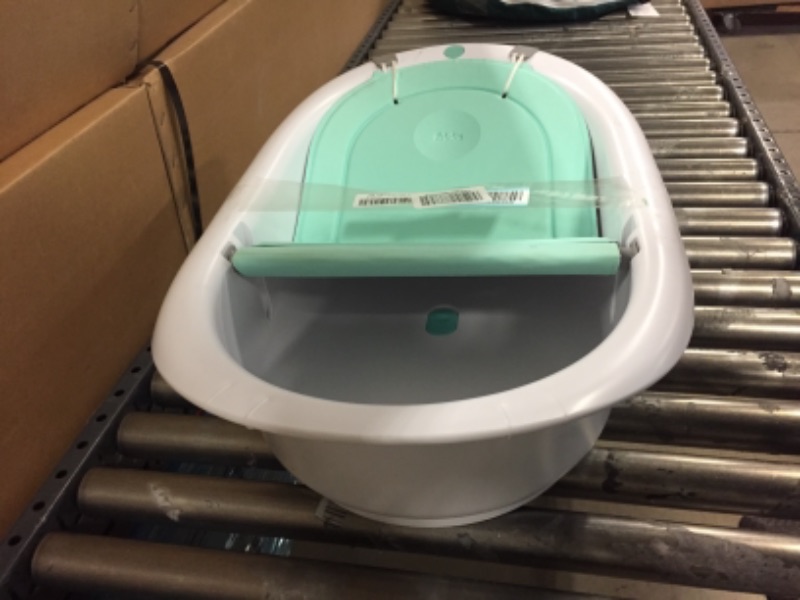 Photo 4 of 4-in-1 Grow-with-Me Bath Tub by Frida Baby Transforms Infant Bathtub to Toddler Bath Seat with Backrest for Assisted Sitting in Tub
