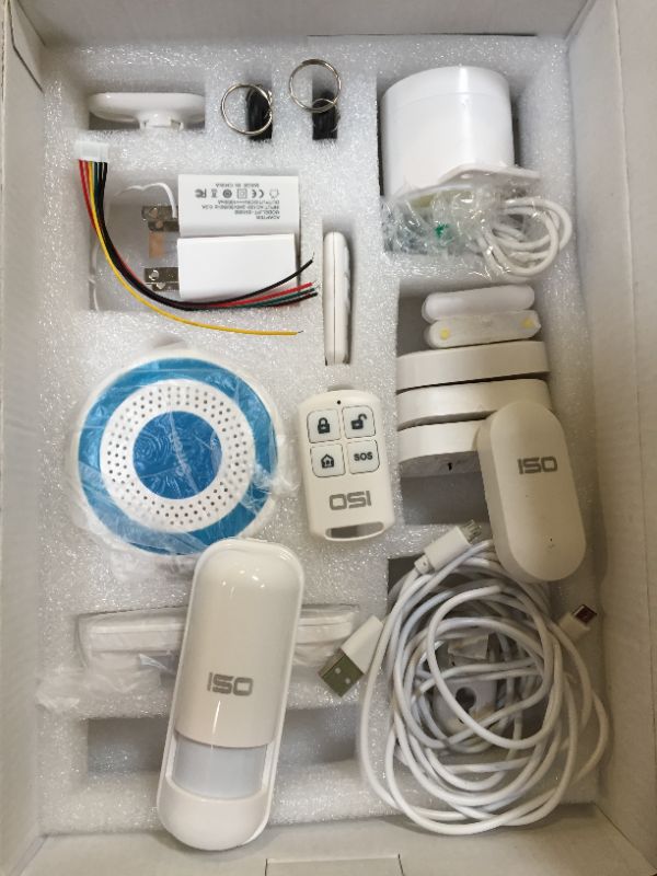 Photo 1 of ?OSI Wireless WiFi Smart Home Security DIY Alarm SYSTEM-14 Piece? DIY Home Wi-Fi Alarm Kit with Motion Detector,Notifications with app,Door/Window Sensor, Siren,Compatible with Alexa,NO Monthly Fees