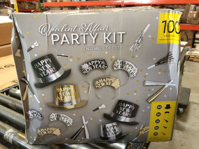 Photo 4 of amscan Opulent Affair 2023 New Year's Eve Party Supplies for 100, Includes Top Hats and Tiaras  