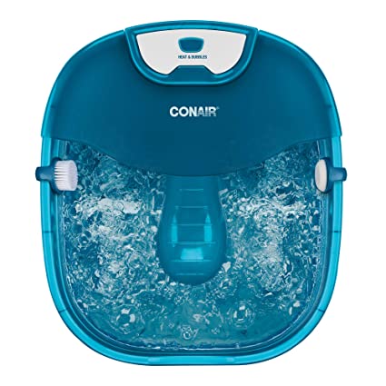 Photo 1 of Conair HEAT SENSE Pedicure Foot Spa Bath with Massaging Foot Rollers, Soothing Bubbles, Pumice and Nail Brush, and Foot Bath Massager with Heat *** ITEM HAS DEBRIS FROM PRIOR USE ***
