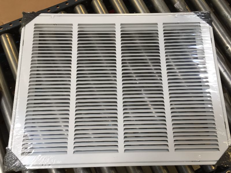 Photo 2 of 24"W x 18"H [Duct Opening Size] Steel Return Air Filter Grille (AGC Series) Removable Door, for 1-inch Filters, Vent Cover Grill, White, Outer Dimensions: 26 5/8"W X 20 5/8"H for 24x18 Opening Duct Opening Size: 24"x18"