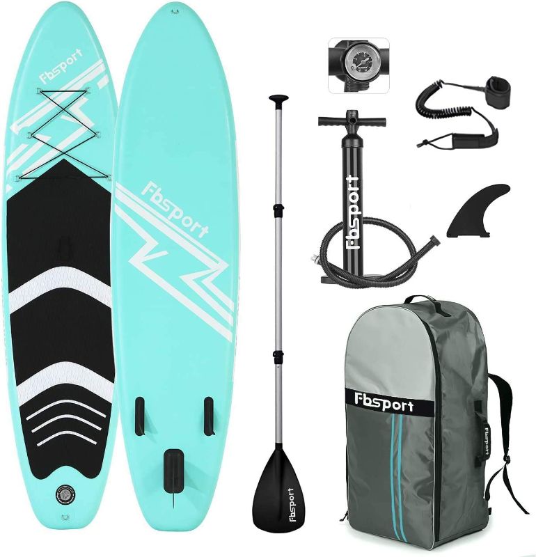 Photo 1 of FBSPORT Premium Inflatable Stand Up Paddle Board, Yoga Board with Durable SUP Accessories & Carry Bag | Wide Stance, Surf Control, Non-Slip Deck, Leash, Paddle and Pump for Youth & Adult
