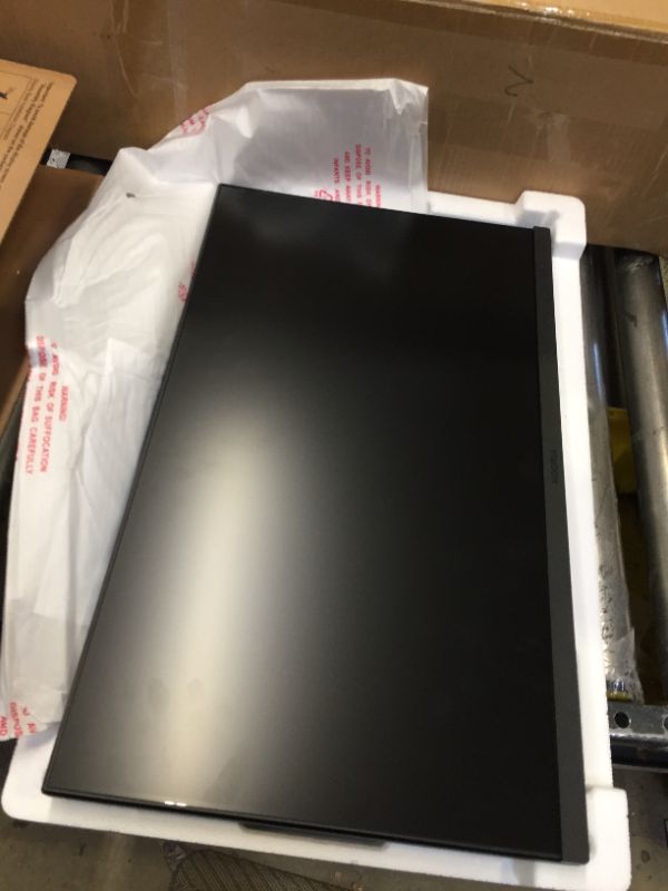 Photo 4 of KOORUI 24 Inch Computer Monitor Full HD 1920 x 1080p VA Display 75Hz 3000:1 Contrast Ratio with HDMI, VGA, Frameless, 75 x 75 mm VESA Mountable, Ergonomic Tilt, Black --- UNABLE TO TEST // MISSING POWER CABLE AND DISPLAY CABLE