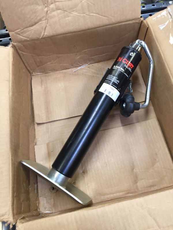 Photo 1 of CURT 28350 Weld-On Pipe-Mount Swivel Trailer Jack, 5,000 lbs. 10-3/4 Inches Vertical Travel --- MINOR RUST DAMAGE