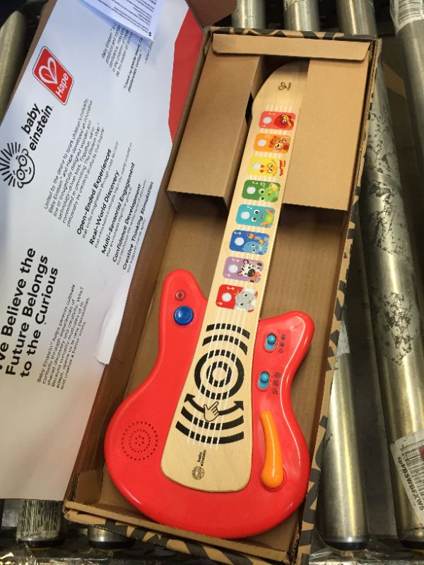 Photo 4 of Baby Einstein Together in Tune Guitar? Safe Wireless Wooden Musical Toddler Toy, Magic Touch Collection, Age 6 Months+ Connected Guitar