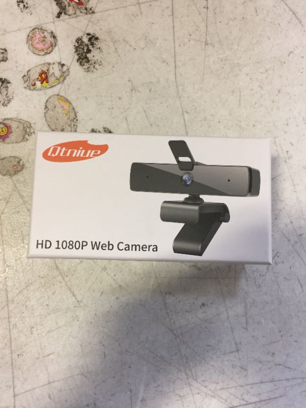 Photo 2 of Qtniue Webcam with Microphone and Privacy Cover, FHD Webcam 1080p, Desktop or Laptop and Smart TV USB Camera for Video Calling, Stereo Streaming and Online Classes 30FPS