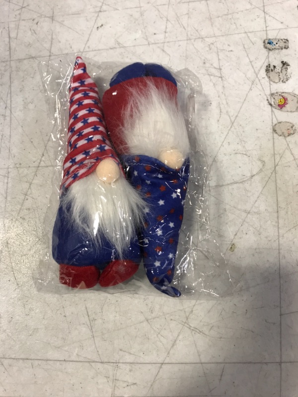 Photo 2 of 2Pack 4th of July Decorations Gnomes Patriotic for American Independence Day Home Decoration Holiday Gnome Handmade Swedish Tomte, Elf Decoration Ornaments (2PK for 7.4)