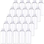 Photo 1 of 25 PCS 2oz/60ml Clear Plastic Empty Squeeze Bottles,Small Containers Bottles with Flip Cap for Liquids Toiletries Shampoo Lotion Conditioner TSA Travel Size Bottles
