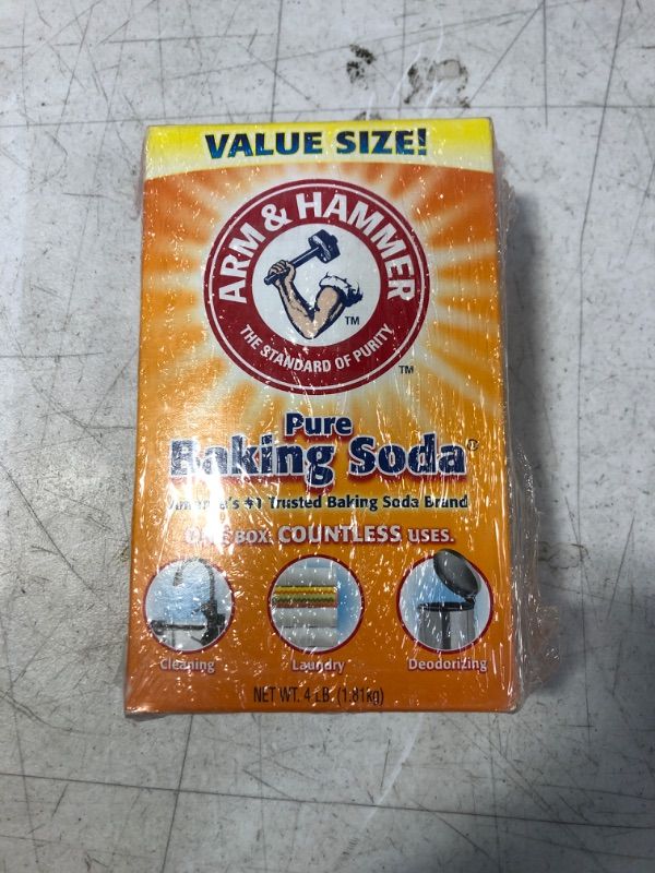 Photo 2 of Arm & Hammer Baking Soda-4LB (01170) 4 Pound (Pack of 1) Exp:02/25