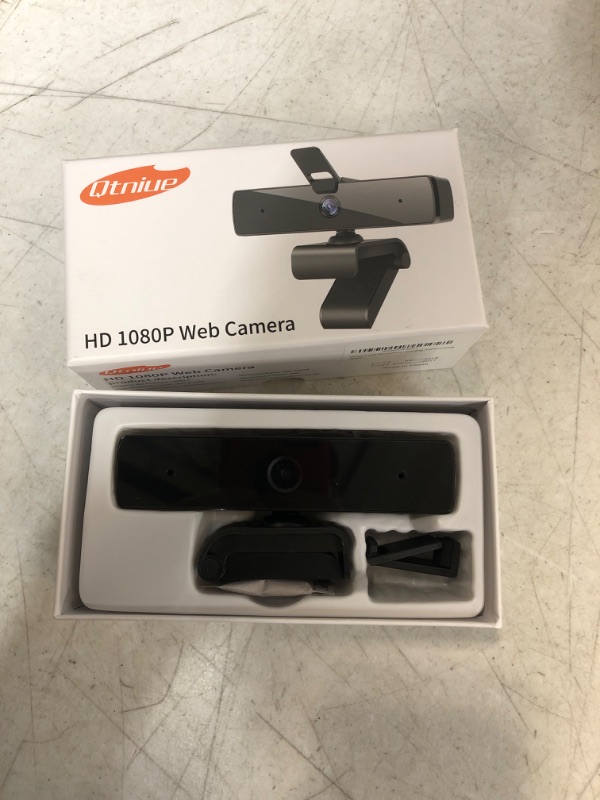 Photo 2 of Qtniue Webcam with Microphone and Privacy Cover, FHD Webcam 1080p, Desktop or Laptop and Smart TV USB Camera for Video Calling, Stereo Streaming and Online Classes 30FPS