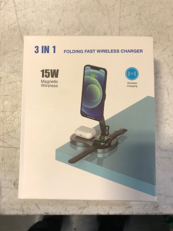 Photo 2 of 3 IN 1 FOLDING FAST WIRELESS CHARGER