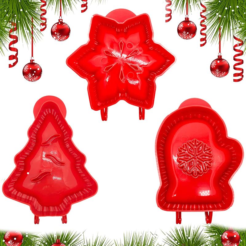 Photo 1 of 3Pcs Christmas Dough Presser Pocket Pie Molds, Christmas Party Potluck Hand Pie Molds, Hand Pie Molds, Snowflake, Christmas Tree And Mitt Shapes  -- FACTORY SEALED --