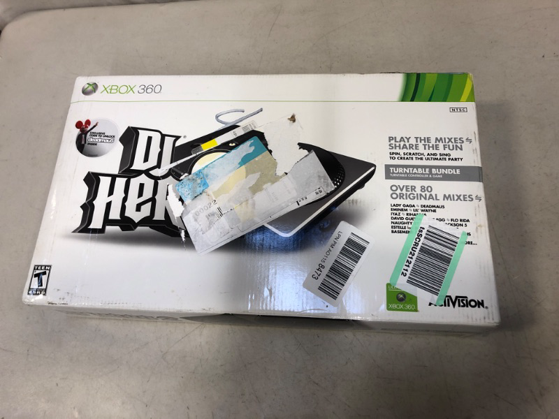 Photo 2 of DJ Hero 2 Turntable Bundle -Xbox 360  -- VERY GOOD CONDITIONS , NEEDS AA BATTERS --
