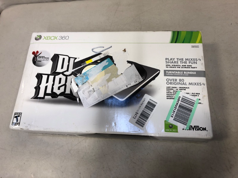 Photo 1 of DJ Hero 2 Turntable Bundle -Xbox 360  -- VERY GOOD CONDITIONS , NEEDS AA BATTERS --
