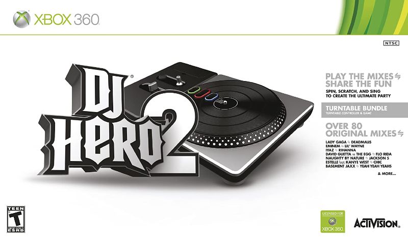Photo 1 of DJ Hero 2 Turntable Bundle -Xbox 360  -- VERY GOOD CONDITIONS , NEEDS AA BATTERS --
