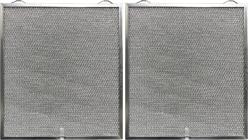 Photo 1 of 2 Pack Air Filter Factory Compatible Replacement for Broan Nutone S99010430-002, 99010430-002, 4512880 Range Hood Aluminum Grease Filters
