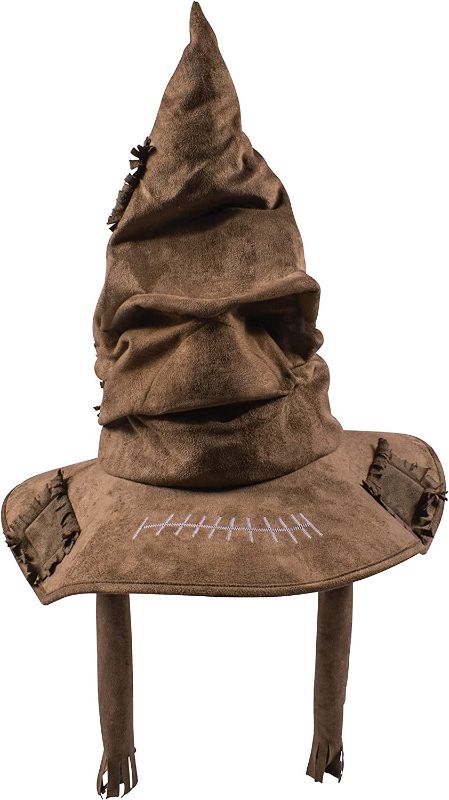 Photo 1 of Disguise Harry Potter Sorting Hat Deluxe Costume Accessory Adult Size Character Dress Up Headwear, Brown  -- FACTORY SEALED --
