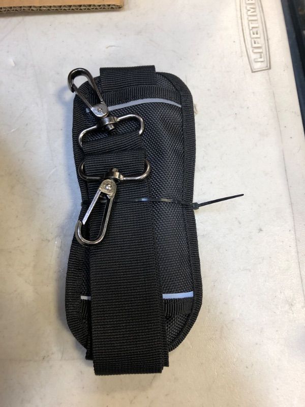 Photo 1 of 17" Wide Mouth Tool Bag, Large Storage 32 Pocket Tool Bag Organizer with Water Proof Molded Base, Adjustable Strap, Clip Design, 840D Oxford Fabric  -- FACTORY SEALED --