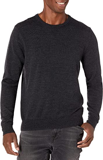 Photo 1 of Goodthreads Men's Lightweight Merino Wool Crewneck Sweater X-Large Charcoal