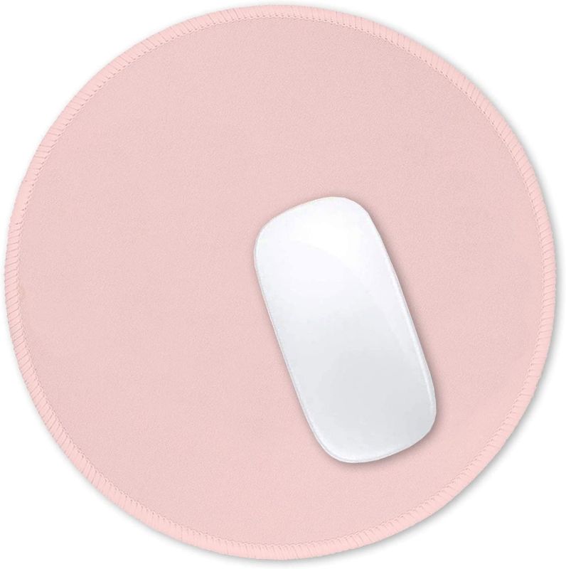 Photo 1 of Mouse Pad, Premium-Textured Small Round Mousepad 8.7 x 8.7 Inch Pink, Stitched Edge Anti-Slip Waterproof Rubber Mouse Mat, Pretty Cute Mouse Pad for Office Home Gaming Laptop Men Women Kids 3PACK