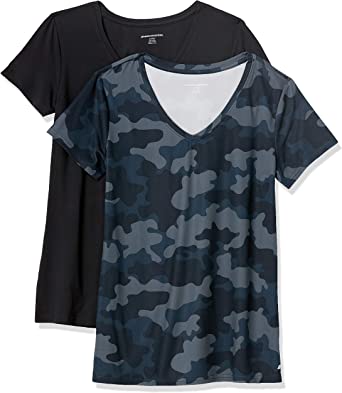 Photo 1 of Amazon Essentials Women's Short-Sleeve V-Neck Stretch Tech T-Shirt 
SIZE XL 