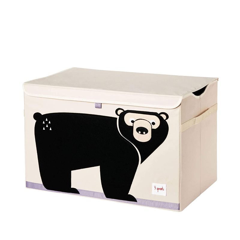 Photo 1 of 3 Sprouts Kids Toy Chest - Storage Trunk for Boys and Girls Room - Bear
