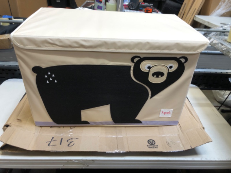 Photo 1 of 3 Sprouts Kids Toy Chest - Storage Trunk for Boys and Girls Room - Bear
