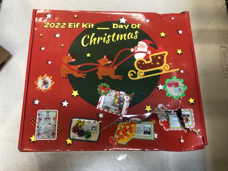 Photo 2 of Elf Kit 24 days of Christmas elf kit 2022 Elf Activities, Elf Props, Elf Accessories, Elf Mischief , Christmas Activities elf kit Countdown Gift
BOX SLIGHTLY DAMAGED