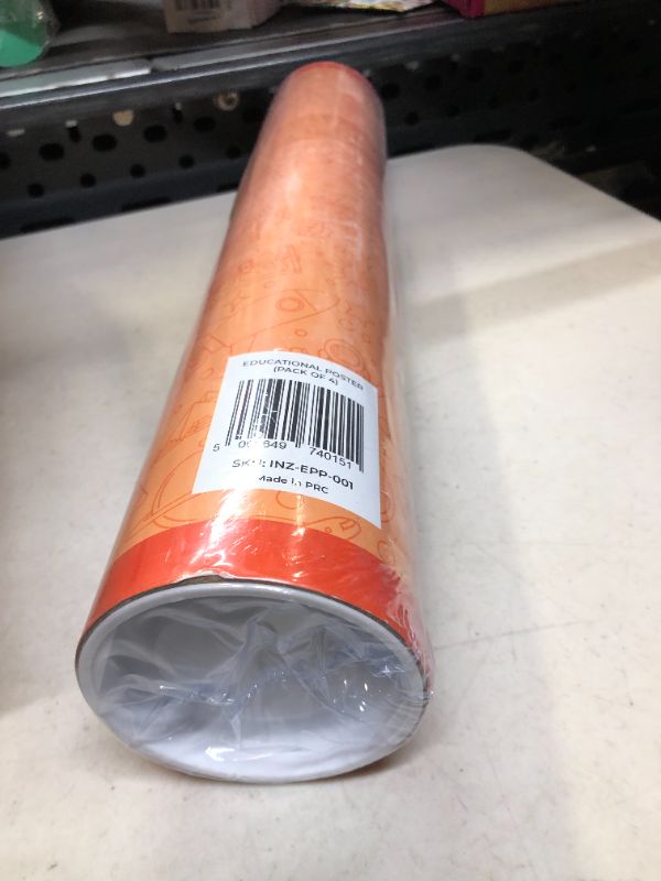 Photo 2 of INZEEMO World Map, United States Map, Periodic Table & Solar System Poster - Educational Wall Posters for Elementary School Children, Homeschool Learning & Classroom Art Teaching Supplies