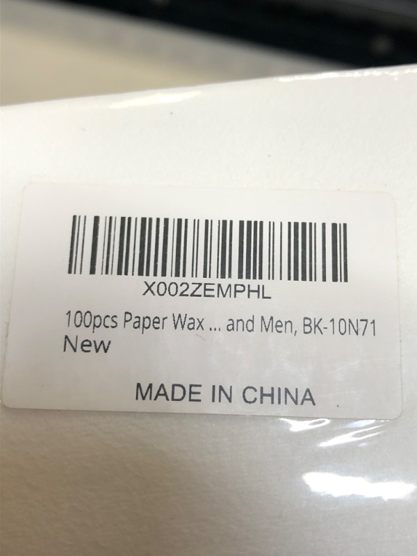 Photo 3 of 100pcs Paper Wax Waxing Strips for Arms Legs Lip Eyebrow Oxter of Women and Men, BK-10N71