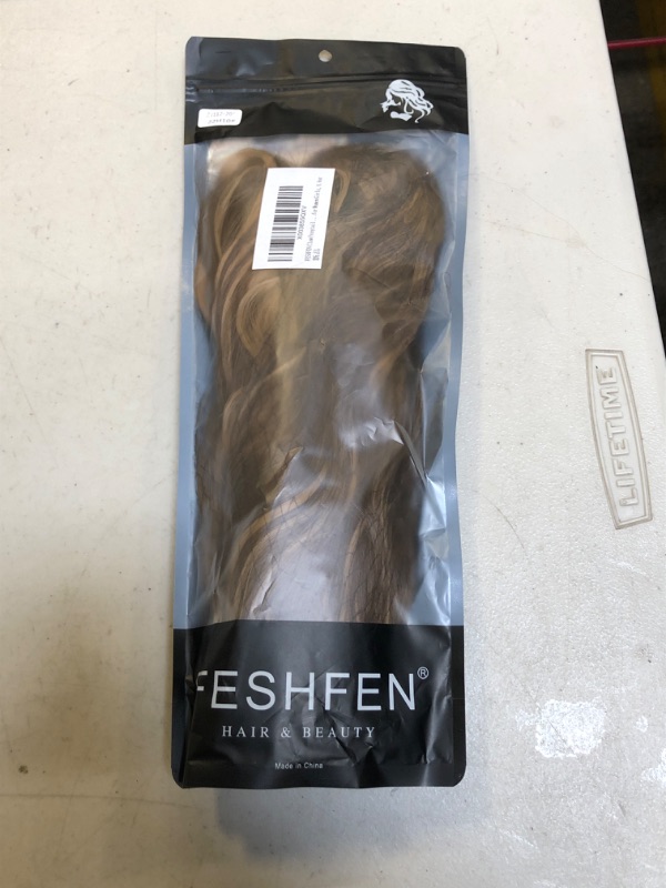 Photo 1 of FESHFEN Claw Ponytail Extensions 20 inch Long Ponytail Hair Extension Wavy Claw Clip on Pony Tail Exteinson Synthetic Hair Ponytails Fluffy Wave Hairpieces for Women Girls, 4.4oz
