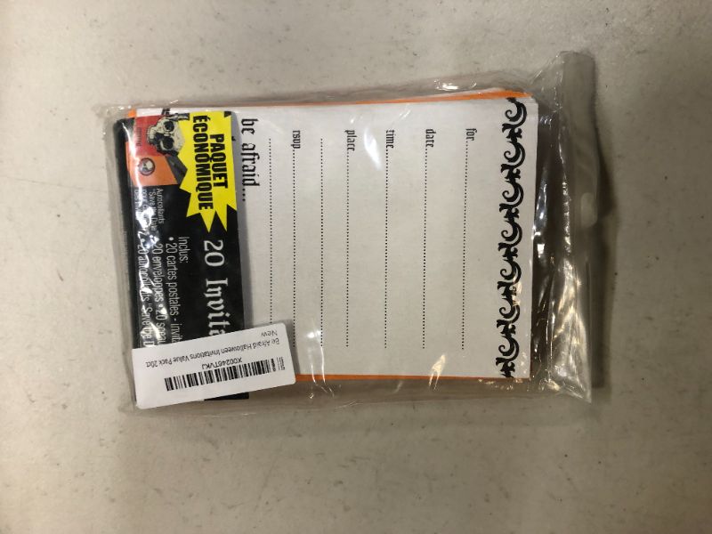 Photo 1 of Be Afraid Halloween Invitations Value Pack 20ct