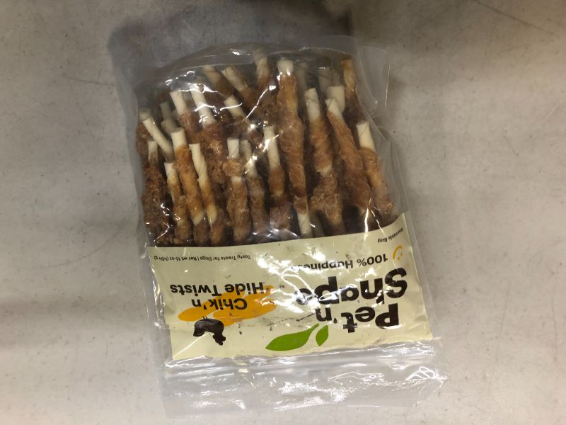 Photo 2 of Pet 'n Shape Chik 'n Hide Twists – Chicken Wrapped Rawhide Natural Dog Treats, Small, 16 oz Chicken 1 Pound (Pack of 1) Exp--02/2024