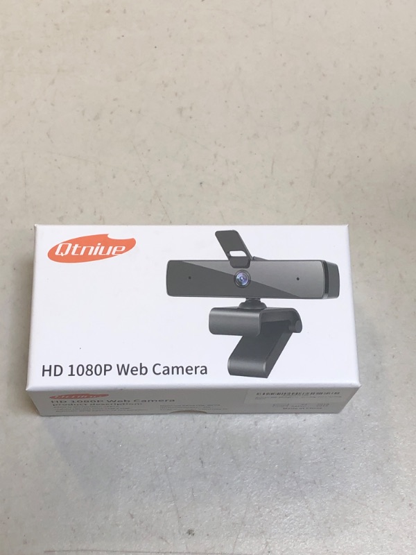 Photo 2 of Qtniue Webcam with Microphone and Privacy Cover, FHD Webcam 1080p, Desktop or Laptop and Smart TV USB Camera for Video Calling, Stereo Streaming and Online Classes 30FPS