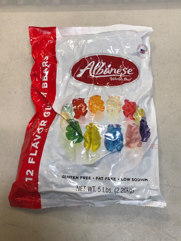 Photo 2 of Albanese World's Best Gummi, 12 Flavor Bears, 5 Pound - EXP: APRIL 19, 2024