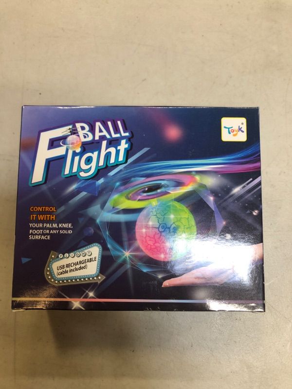 Photo 1 of Flying Toy Ball Infrared Induction RC Flying Toy Built-in LED Light Disco Helicopter Shining Colorful Flying Drone Indoor and Outdoor Games Toys for 3 4 5 6 7 8 9 10 Year Old Boys and Girls
