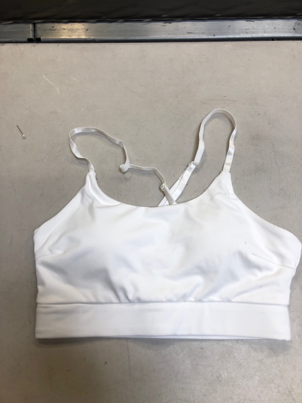 Photo 1 of  Women's Cross Back Sports Bra Padded Strappy Yoga Running Tank 
SIZE SMALL
