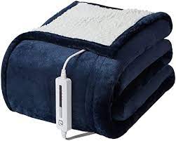 Photo 1 of sealy electric blanket navy 60x50