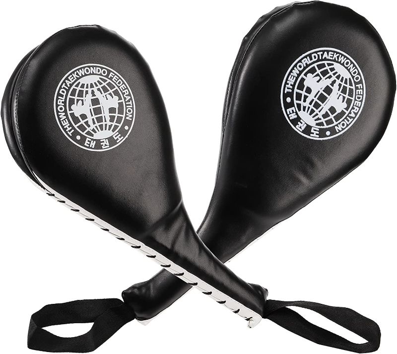 Photo 1 of 2 Pack Taekwondo Kick Pads, Durable Striking Pad Target TKD Karate Martial Arts Strike Targets Kickboxing Training, Black