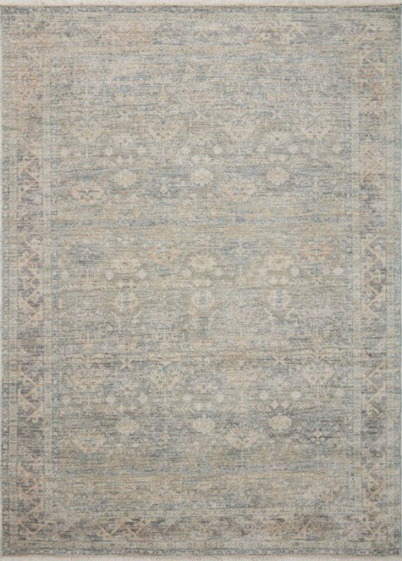 Photo 1 of 2'7"x13' Blake Sky/Beige Rug