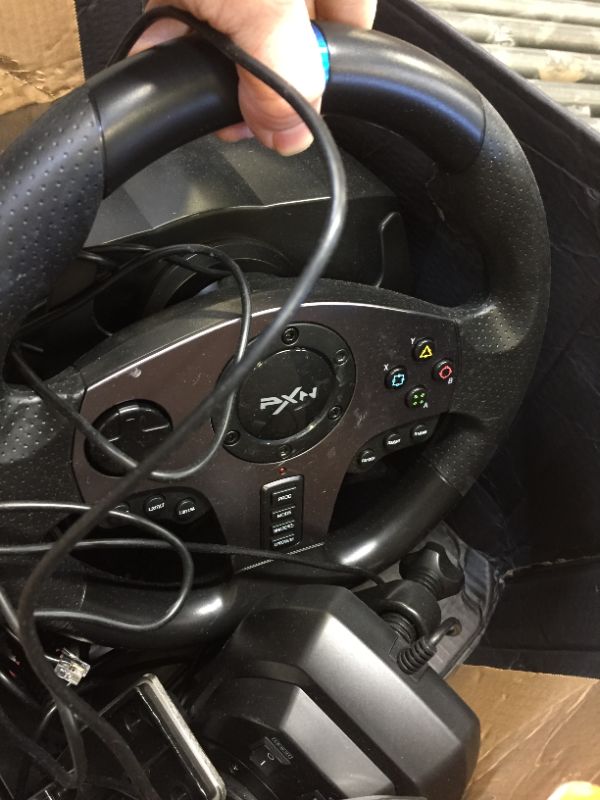 Photo 2 of PXN V9 Gaming Racing Wheel with Pedals and Shifter, Steering Wheel for PC, Xbox One, Xbox Series X/S, PS4, PS3 and Nintendo Switch