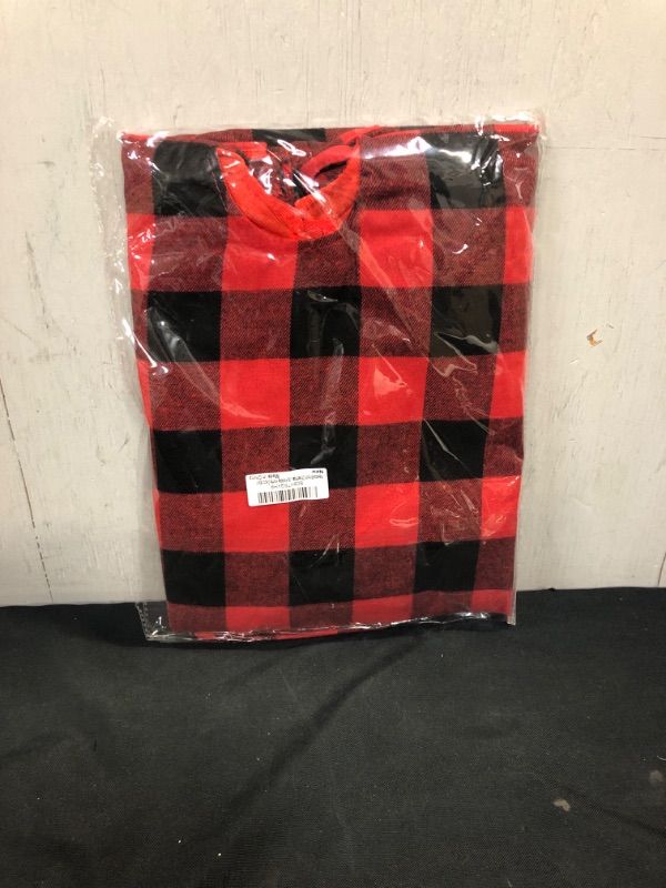 Photo 2 of Yewiza Buffalo Plaid Tree Skirt, 48” Round , Rustic Merry Christmas Theme Home Decor, Red and Black Checkered, Farmhouse Holiday Xmas Decoration, Soft Double-Layered Cotton