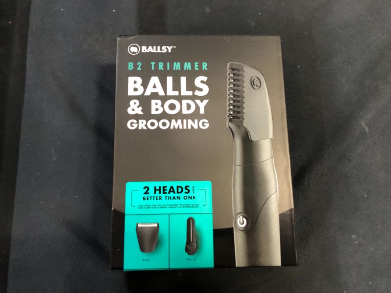 Photo 2 of Ballsy B2 Groin & Body Trimmer for Men, Includes 2 Quick Change Heads, Waterproof, Cordless Charging Base for The Ultimate Close Shave