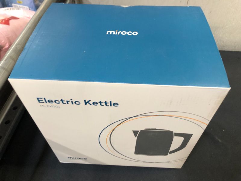 Photo 3 of Miroco Electric Kettle Temperature Control Stainless Steel 1.7 L Tea Kettle, BPA-Free Hot Water Boiler Cordless with LED Light, Auto Shut-Off, Boil-Dr
