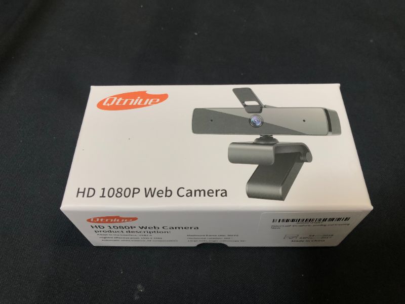 Photo 2 of Qtniue Webcam with Microphone and Privacy Cover, FHD Webcam 1080p, Desktop or Laptop and Smart TV USB Camera for Video Calling, Stereo Streaming and Online Classes 30FPS