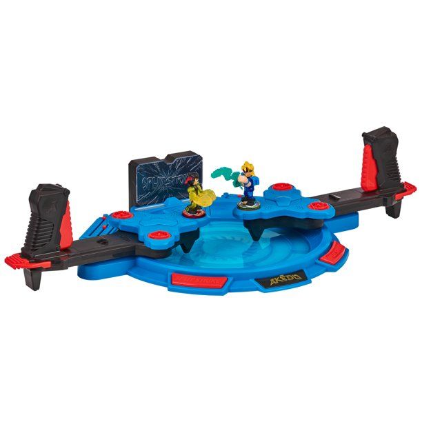 Photo 1 of Akedo Powerstorm Triple Strike Tag Team Arena With 40+ Battle Sound Effects, Light Up Scoreboard And 2 Battling Warriors Exclusive To The Playset, Boys, Ages 6+
