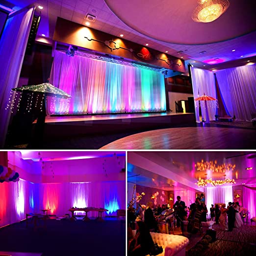 Photo 1 of LED Wash Light, OPPSK 40" 72W RGB Stage Lights Bar with Chase Effect Daisy Chain Power Auto Play Sound Activated by DMX Control Uplighting for Church Wedding Party Events Stage Lighting
