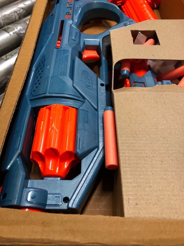 Photo 2 of NERF Elite 2.0 Eaglepoint RD-8 Blaster -- 8-Dart Drum, Detachable Scope and Barrel, 16 Official Elite Darts, Bolt Action Frustration-Free Packaging