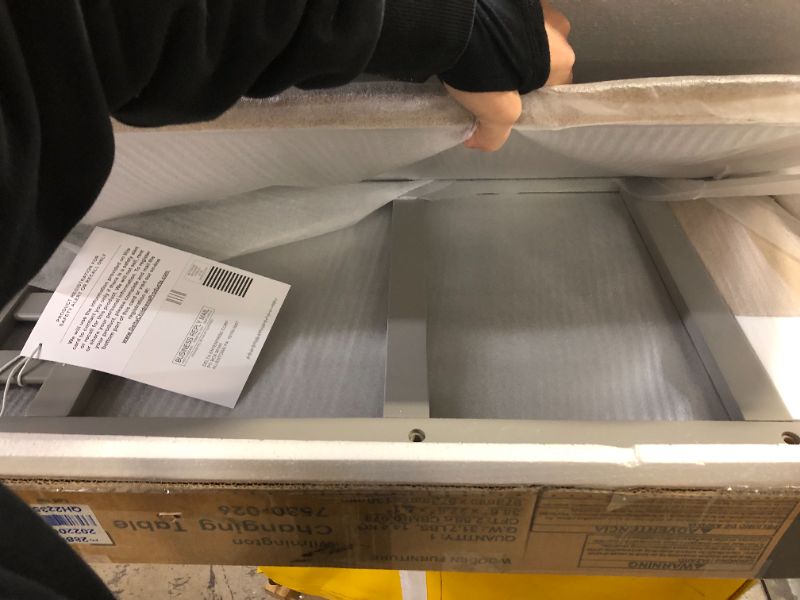 Photo 1 of DELTA CHILDREN INFANT CHANGING TABLE, GRAY
