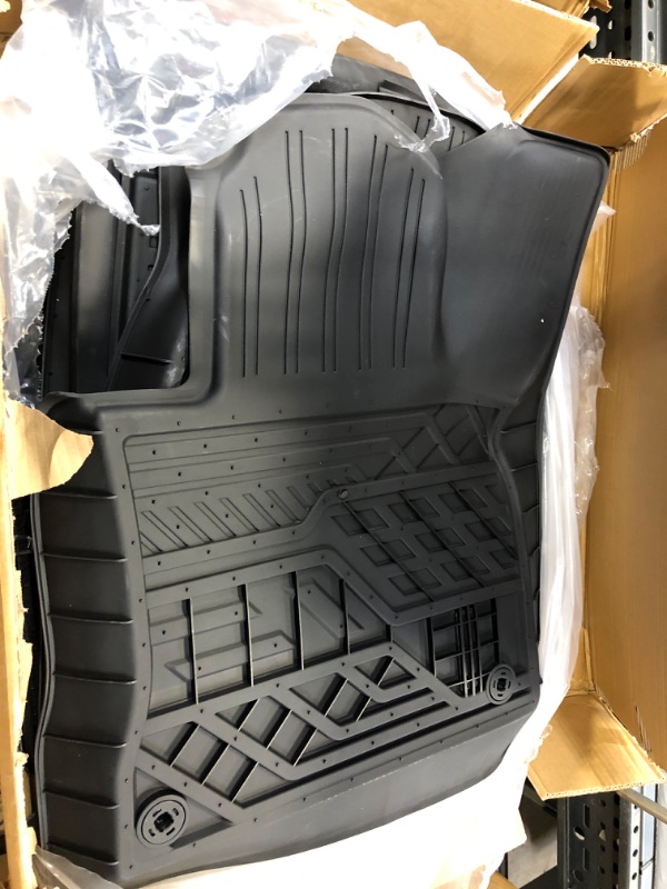 Photo 2 of Dattumar Fit 2020 2021 2022 2023 Ford Explorer Floor Mats TPE All Weather Trunk Mat Cargo Liner 6&7 Passenger Explorer Accessories (Trunk Mat with Backrest Mat + Floor Mats)